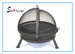 cast iron fire pit bbq grill