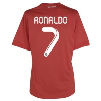11-12 Real Madrid UEFA Champions League #7 Ronaldo Third Shirt Red
