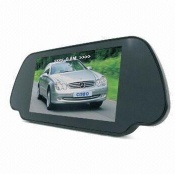 7-inch Car Rear-view LCD Monitor with Reversal Backsight and Two-way Video Input-sales@szcisbo.com