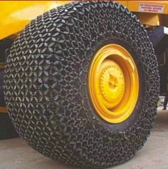 tyre protection chain for wheel loader,snow chain for tyres - 10010