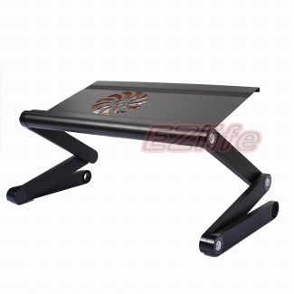 folding notebook stand with one big USB fan