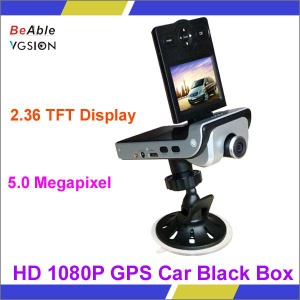 H.264 DOD Car DVR HD 1080P GPS Car Black Box With 2.36" TFT Display,120 degrees lens angle