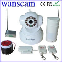 indoor infrared detector and wireless door magnetic detector ip camera