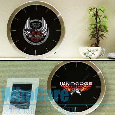 LED Wall Clock with LED for lighting clock face