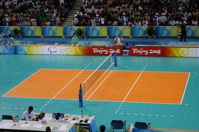 PVC volleyball floor