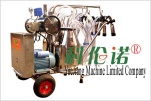 rotary vane vacuum pump milking trolley