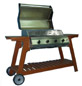 BBQ gas grill with 4 burners