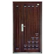 doubel wood steel security door