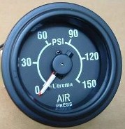 Utrema Dual Needle Air Pressure Gauge 52mm