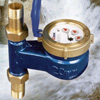 Rotary vane wheel liquid sealed water meter 