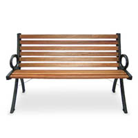 Modern 11 Slats Garden Bench 