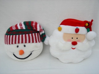 Snowman/Santa Head Pillow