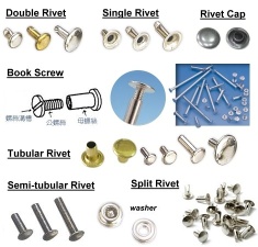 rivet fastener, rapid rivet, chicago screw, tubular rivet, snap rivet, crocs rivet, split rivet, semi tubular rivet, bifurcat