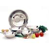 stainless steel kitchen utensils, sheets, mixing bowl, finger bowl, charger plate, soup plate, footed bowl