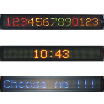 single color and multi-color moving sign
