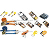 various types of slings, webbing, anchor chain - ratchet