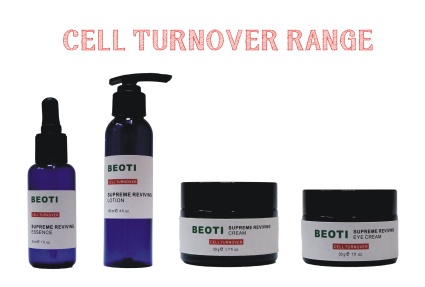 BEOTI Cell Turnover Range - Supreme Reviving Essence, Lotion, Cream, Eye Cream