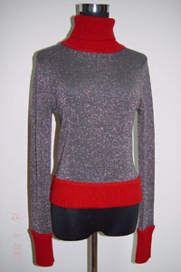 Lycra Sweater, Metallic Yarn Sweater