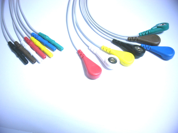 DIN Style 7-Lead Holter wires