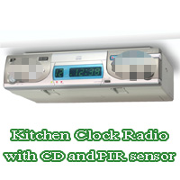Kitchen clock radio CD player