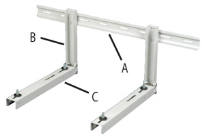 Brackets support for air conditioning systems
