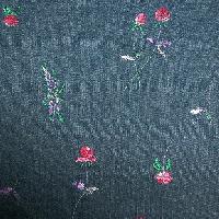 100% cotton embroidery jean fabric 