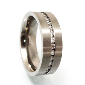 Ring is made of stainless steel.