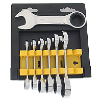 Stubby Combination Ratchet Wrench Kit