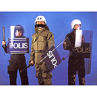 FP 504 - Two - Sided Edge Rectangle Riot Shield