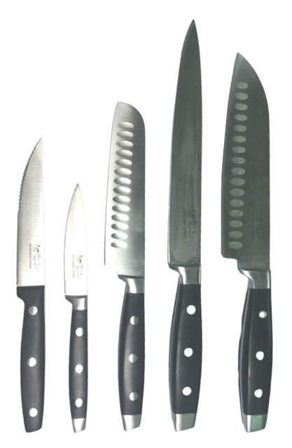 5-pc Kitchen Knife Set | Forged Triple Rivet PP Handle!!salesprice