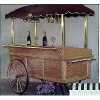 Oak & Brass Bar Carts