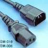 Power Cord   - SM018, SM-006, IEC320-C14, IEC320-C13 