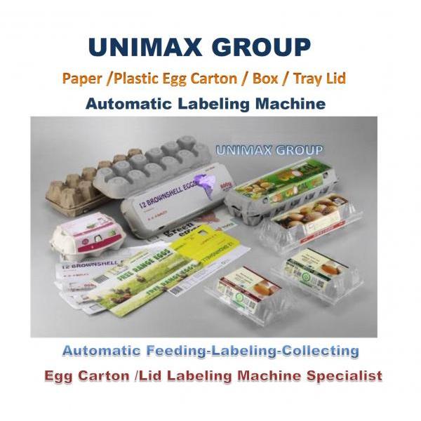 Automatic Egg Carton / Box/ Tray Lid Labeling Machines!!salesprice
