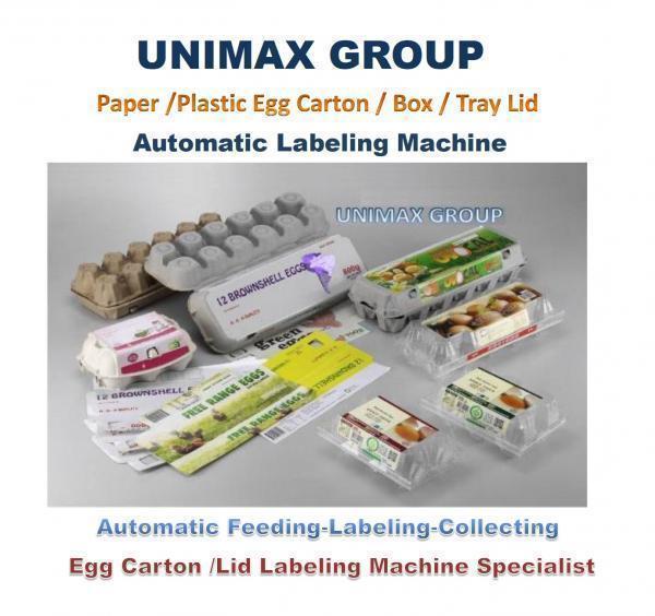 Egg Carton Labeling Machine with CE Certificated Models are Available