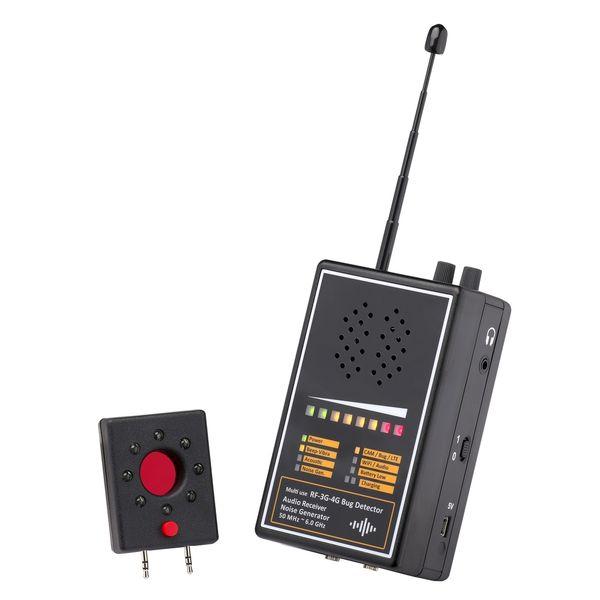 ALL-ROUND RF BUG DETECTOR with Audio Receiver_ Noise Generator / RF Sginal Detector / Anti-Spy Bug Device / GSM_3G_4G_5G Cellphone Detector / RF Bug Sweeper /Wireless Hidden Mircophone Detector / Anti Recording Device/ Anti-eavesdropping / Mobile Phone Detector