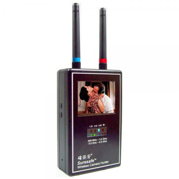 Mini Wireless Camera Hunter 900 MHz - 3.0 GHz, 5.0 – 6.0 GHz  / Full band video scanner / Anti-Spy Camera Solution / Counter Surveillance