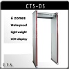 6 zones LED and LCD light Walk Thru Metal Detector(with remote control)