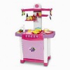 Toy Kitchen Cabinet Play Set With Light and Vioce