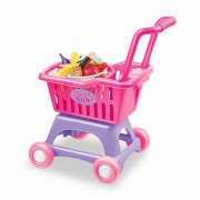 Toy Food Set With a Shopping Cart