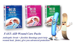 Wound Plaster and sterile swab –basic wound care