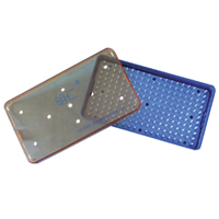 sterilization trays can be autoclaved and it is suitable for the ophthalmic instruments, contact lenses and microsurgical instruments