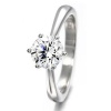 1.00 Carat G/SI2 Certified Diamond Solitaire Engagement Ring, 950 Platinum