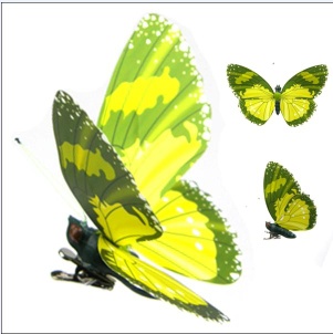 Artificial Butterfly with Clip