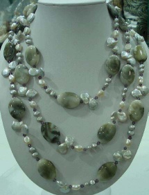 Twinkling stone bead necklace-fashion necklace