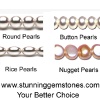 Wholesale Natural Round Pearls,Rice Pearls,Button Pearls,Nugget Pearls