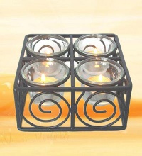 candle holders-glass candle holder