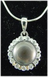 diamond pendent with tahity pearl