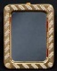 Pure Silver 24ct Gold Coated Mirror with serenity stones