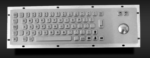 Metal keyboard with trackball - KMY299B