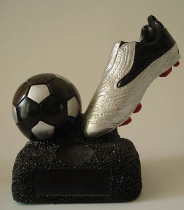Polyresin Trophy/Award/Promotion/Resinic/Prize/Football/Player/Soccer/Statue/Sculpture
